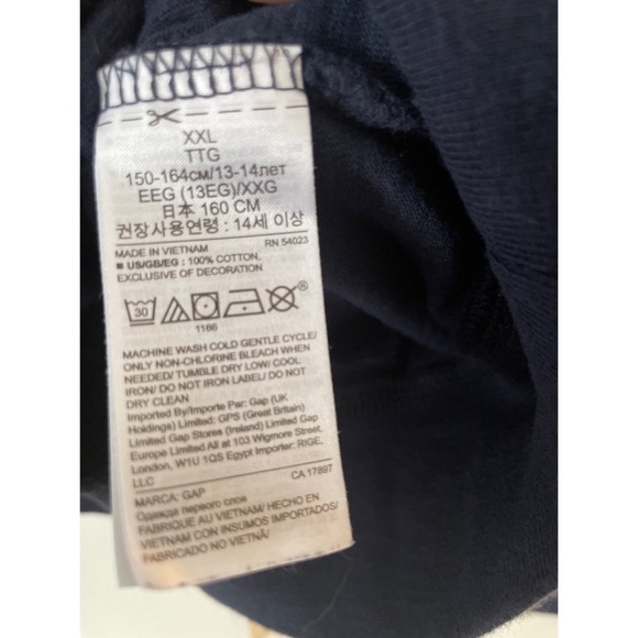 💕GapKids Boy Long Sleeve Crewneck Kangaroo  Pocket Top - Picture 5 of 6